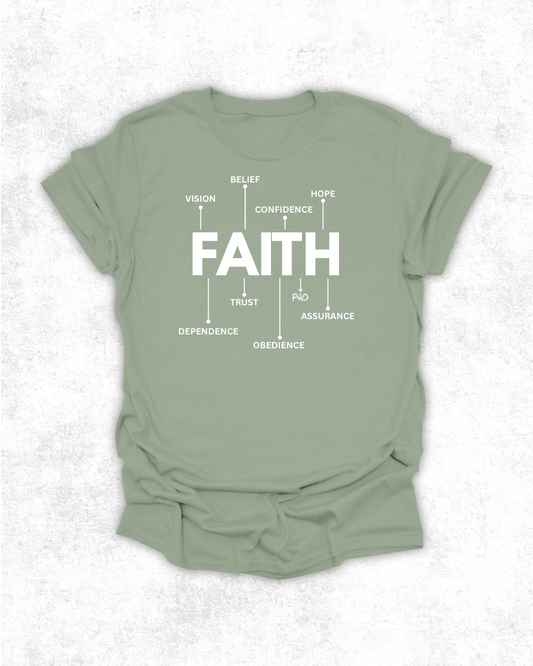 Faith Definition Tee - Olive