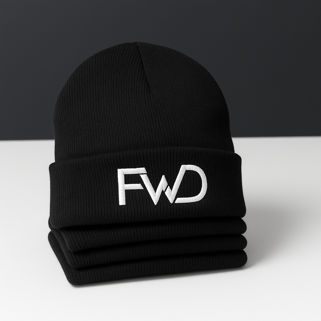 FWD Classic Black Beanie