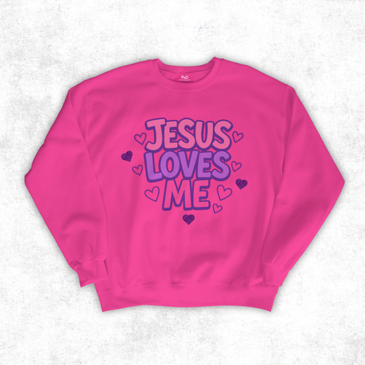 Jesus Loves Me Crewneck(Kids)(P)